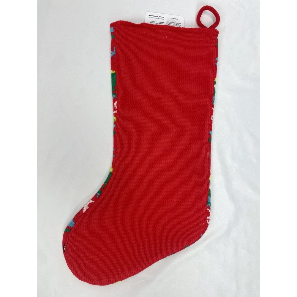 NWT Peanuts Snoopy Knit Christmas Stocking Red 20
